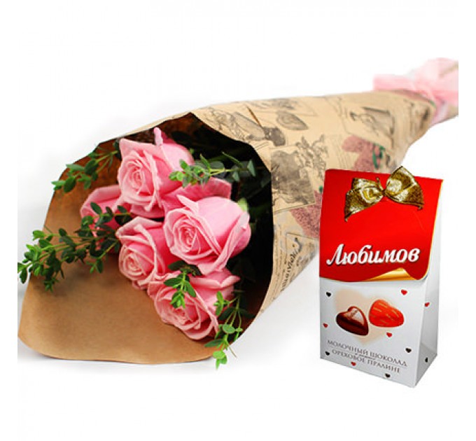 Романтический букет "Стрелы амура!"