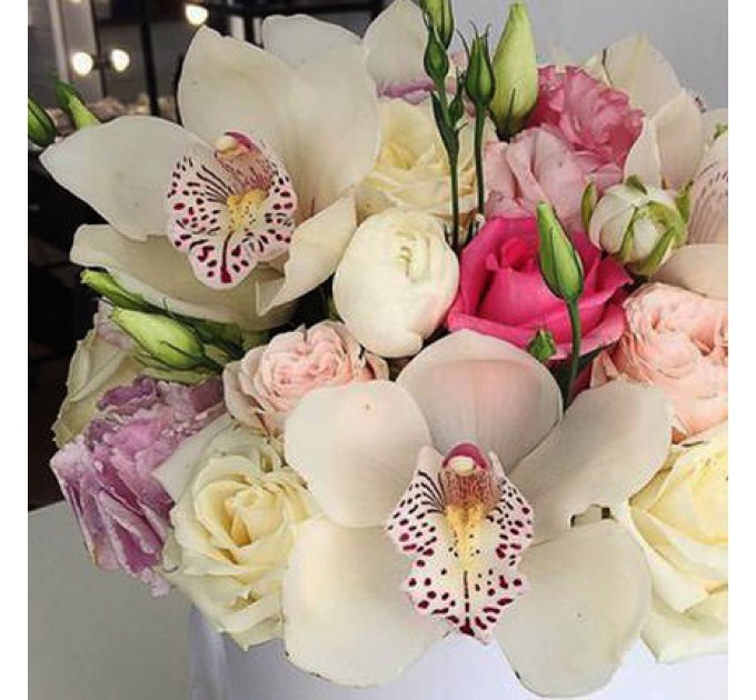 Цветы в коробке "Прекрасное чувство!"