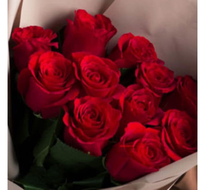 Букет в упаковке "11 красных роз"