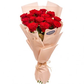 Букет в упаковці"15 червоних троянд"