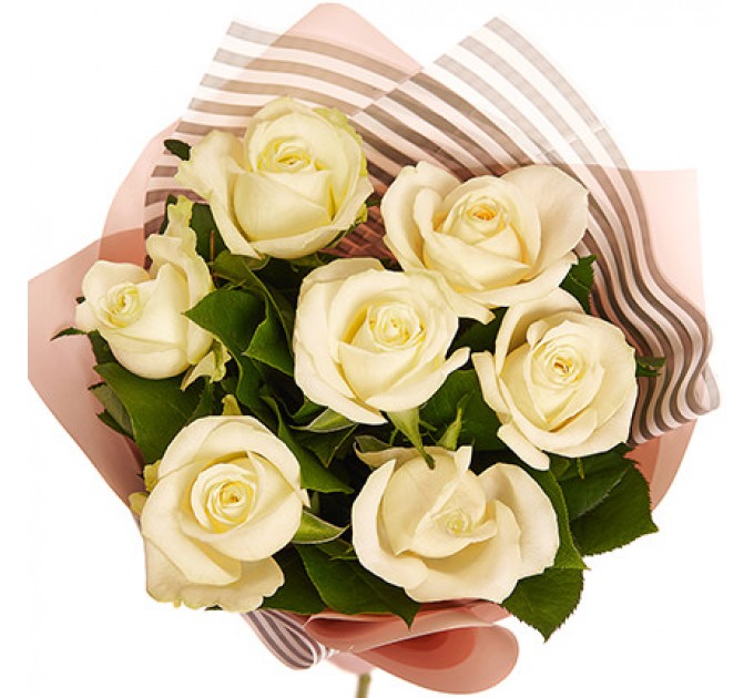 Букет "7 белых роз!"