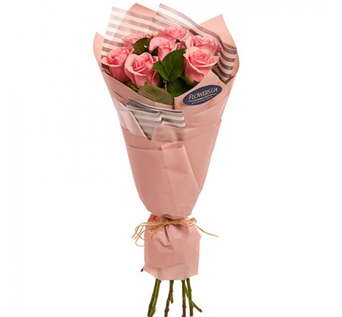 Букет "7 розовых роз!"