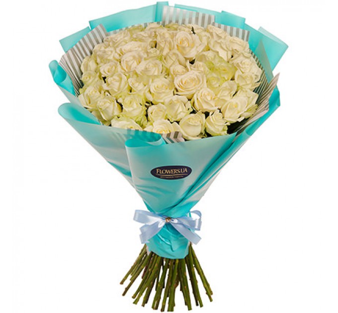 Букет "51 белая роза"