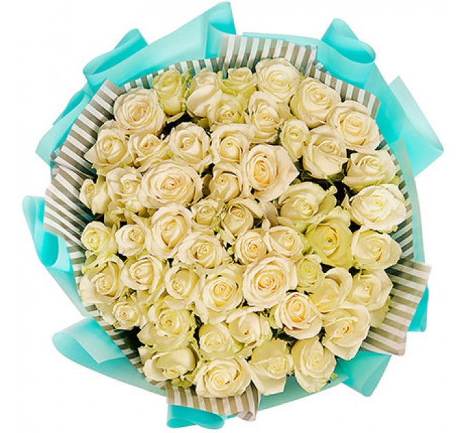 Букет "51 белая роза"