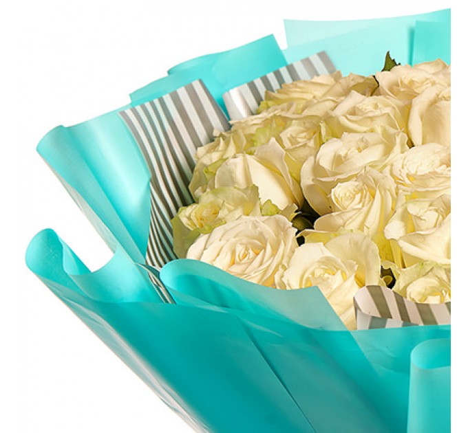 Букет "51 белая роза"