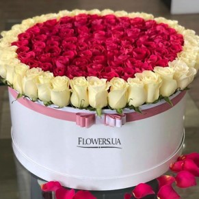 Цветы в коробке "Нежная принцесса"