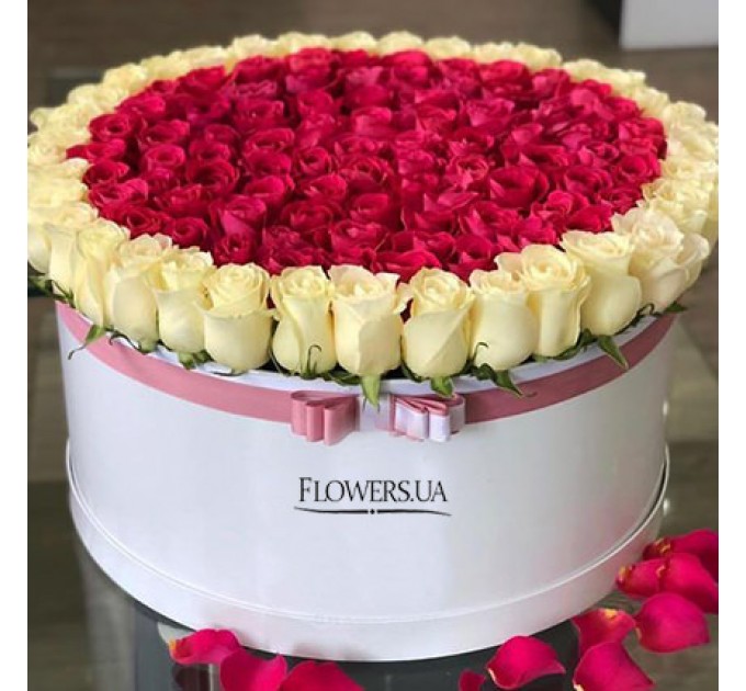 Цветы в коробке "Нежная принцесса"
