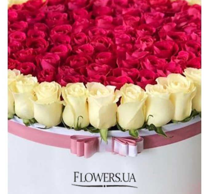 Цветы в коробке "Нежная принцесса"