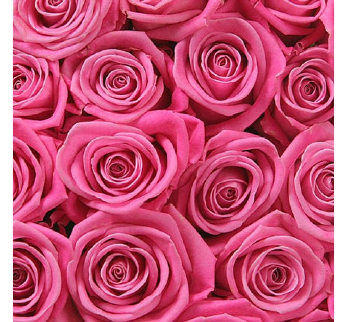 Цветы в коробке "101 розовая роза"