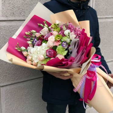 Гигантский букет  "Нежное сердце!"