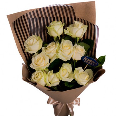Букет "11 белых роз!"