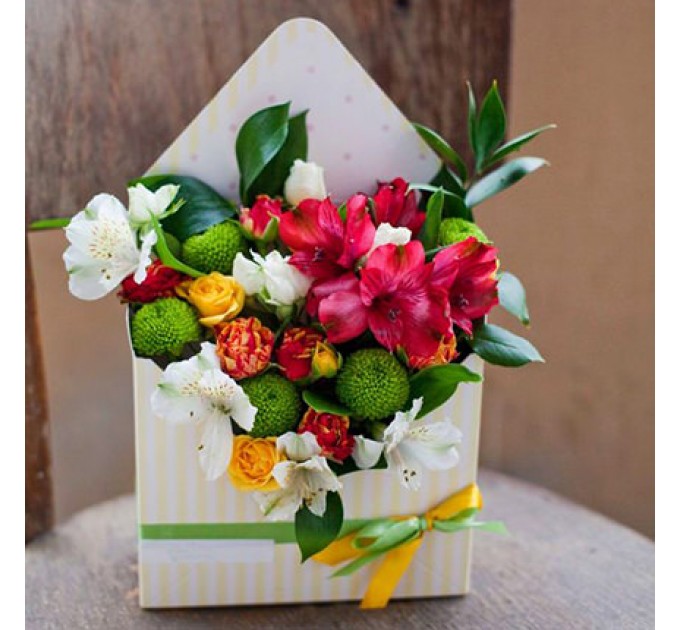 Композиция в кашпо "Яркие эмоции"