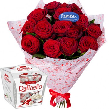 Букет от Св.Валентина! + "Raffaello"