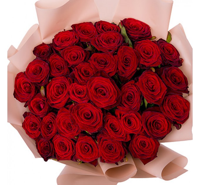 Букет из 35 красных роз