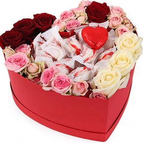 Композиция в коробке "Моя Любимая!"