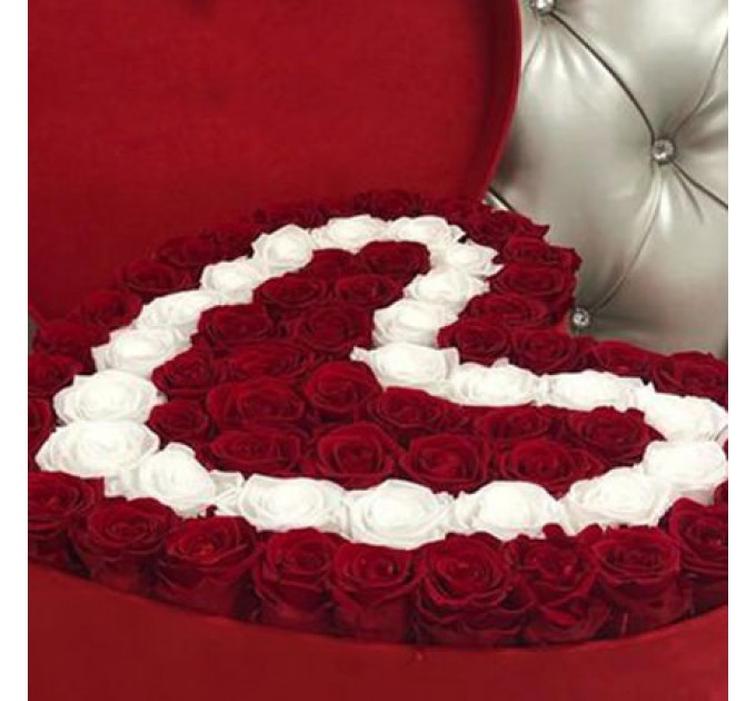 Композиция в коробке "Любовь в твоих глазах"