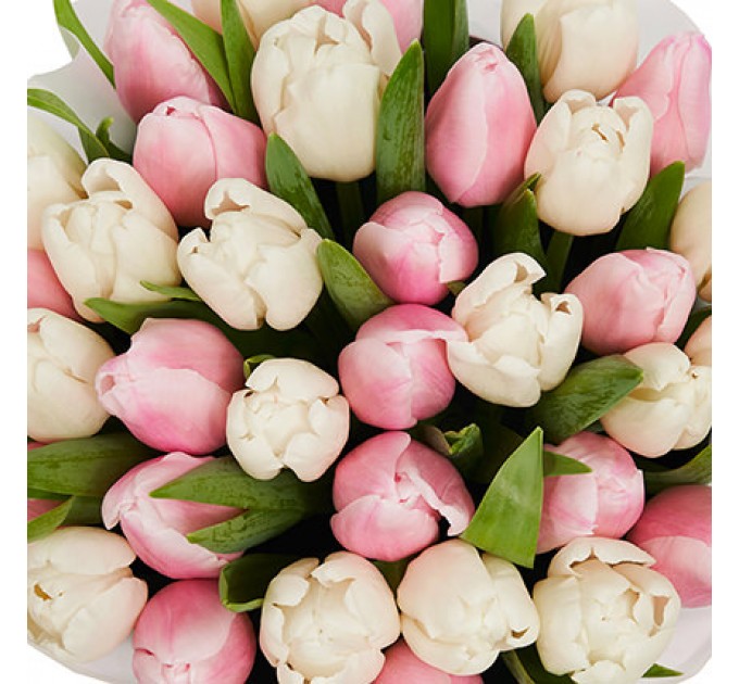 Цветы в коробке "Розовое облако"