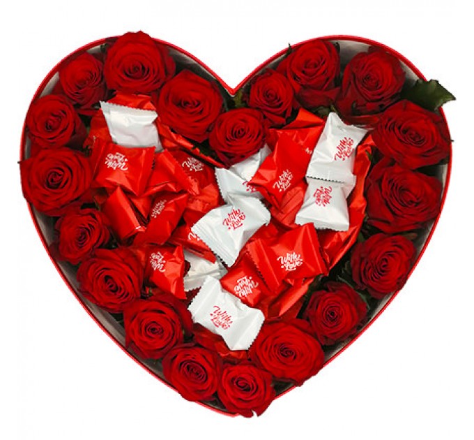 Цветы в коробке "Любимой"