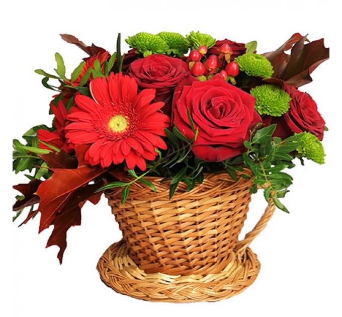 Композиция в чашке "Домашний уют"