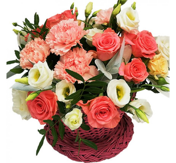 Композиция в чашке "Нежное чувство"