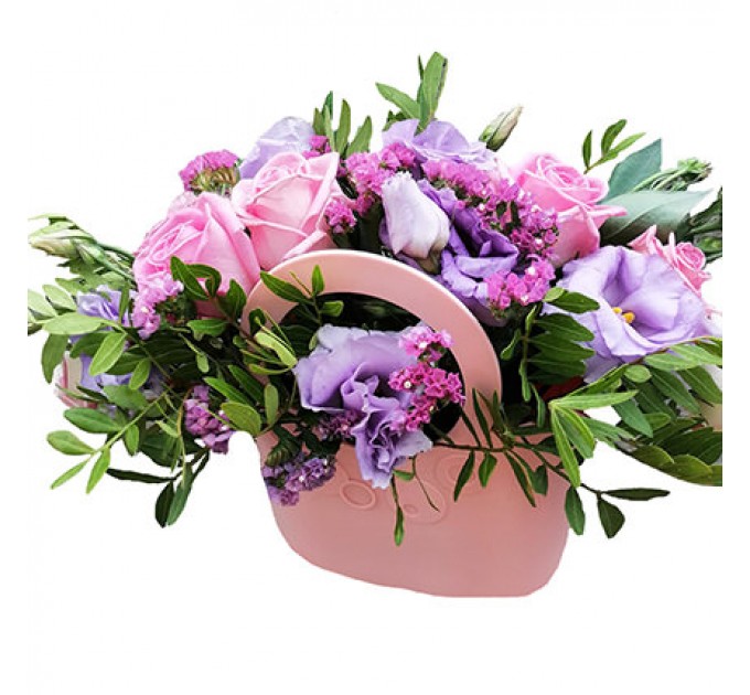 Кашпо-сумочка "Для поднятия настроения!"