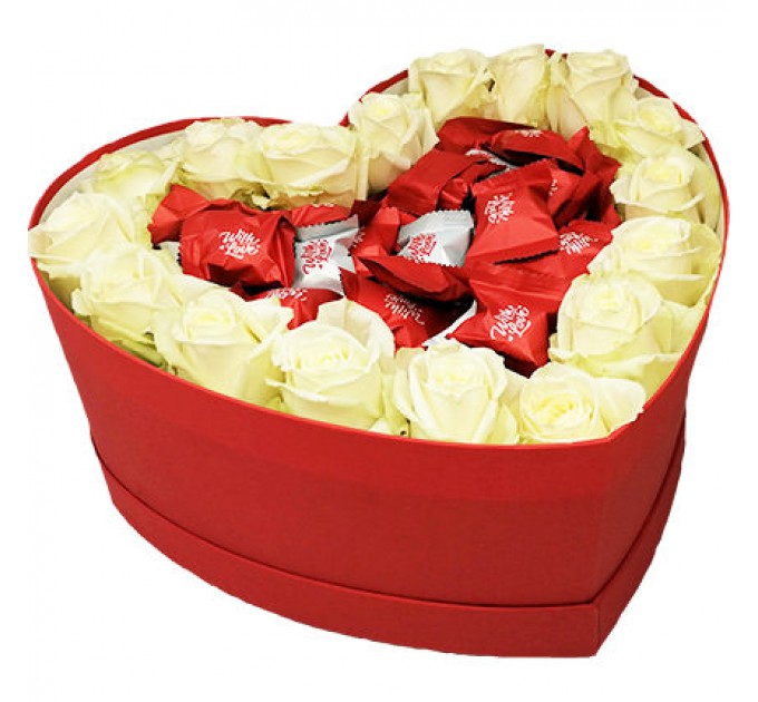 Цветы в коробке "Приятные моменты..."