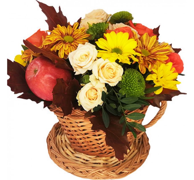 Композиция в чашке "Сладкий окябрь"