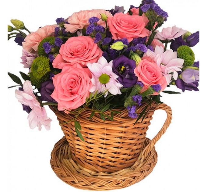 Композиция в чашке "Романс"