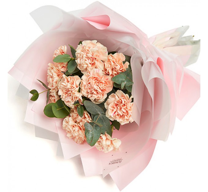 Букет нежных гвоздик