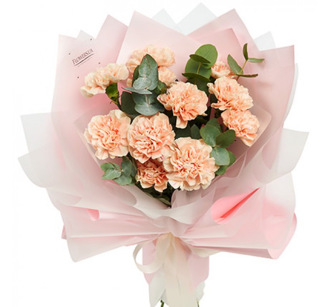 Букет нежных гвоздик