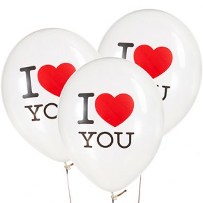 Коллекция шариков "I love U" - 3 шарика Коллекция шариков "I love U" - 3 шарика