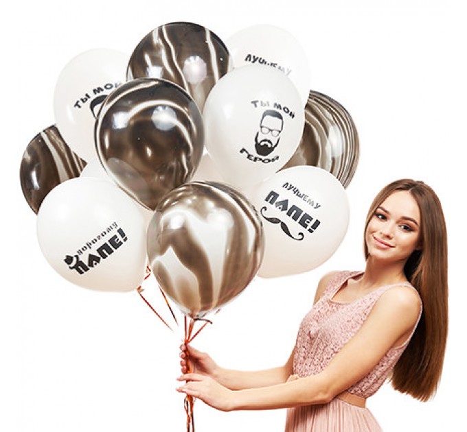 Колекція кульок "Кращому Папі!" - 5 кульок