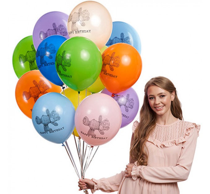 Колекція кульок "День народження" (з Тедді)