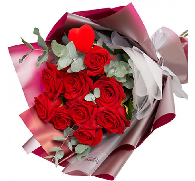 Яркий букет "Люблю!"