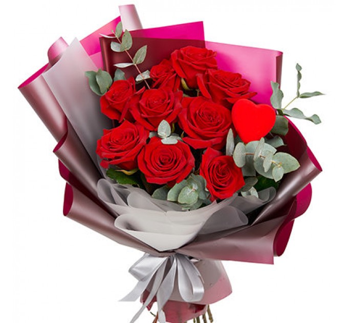 Яркий букет "Люблю!"