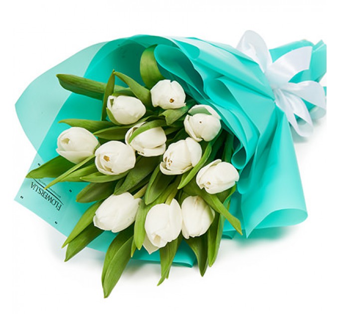Букет "11 белых тюльпанов"