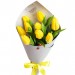 Весенний букет "9 желтых тюльпанов"