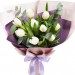 Букет "9 белых тюльпанов"