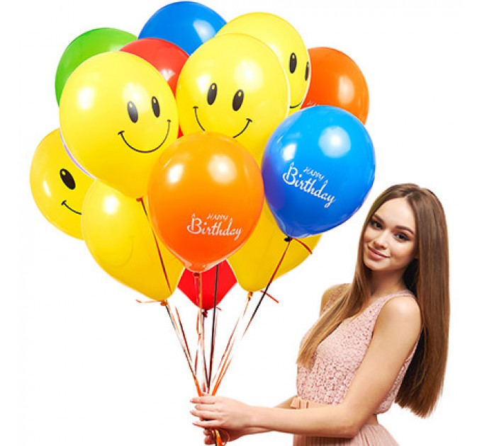 Колекція кульок "Веселий День Народження" - 7 кульок