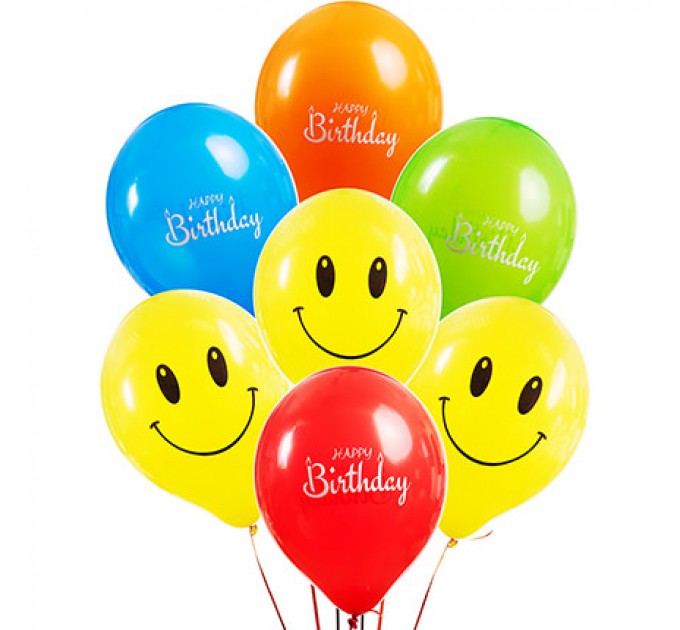 Колекція кульок "Веселий День Народження" - 7 кульок