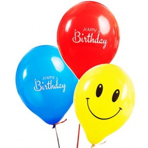 Коллекция шариков "Веселый День Рождения" - 3 шарика