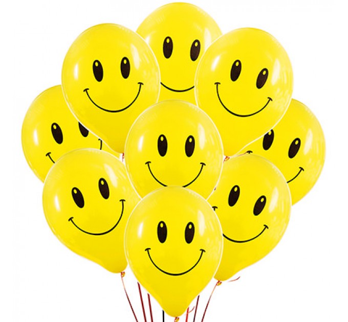 Колекція кульок "Смайли" - 9 кульок