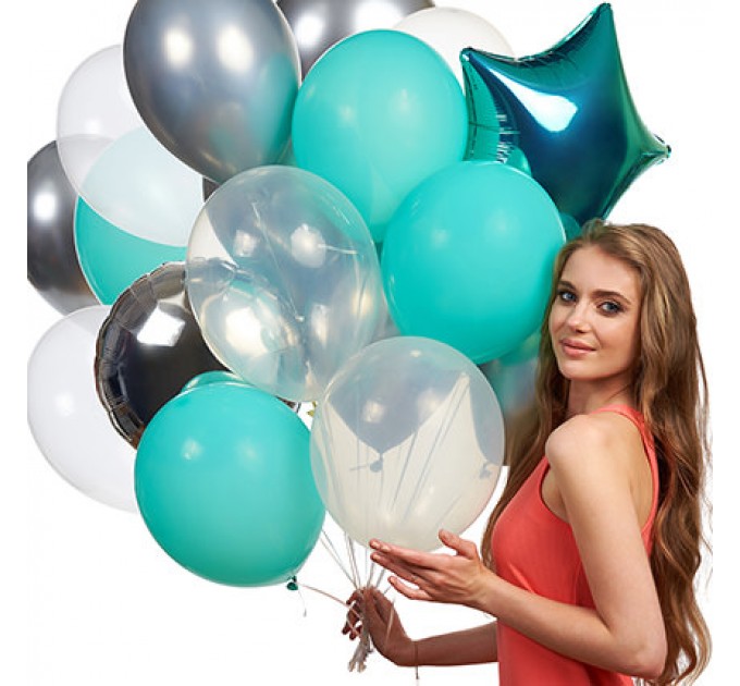 Колекція кульок "Бірюза" - 9 кульок