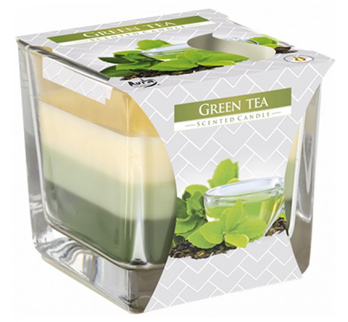 Свеча трехслойная "Зелёный чай"