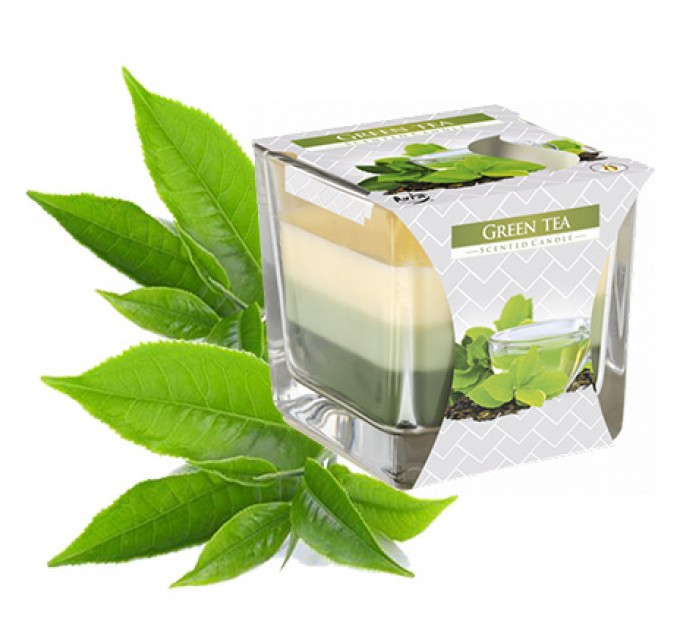 Свеча трехслойная "Зелёный чай"