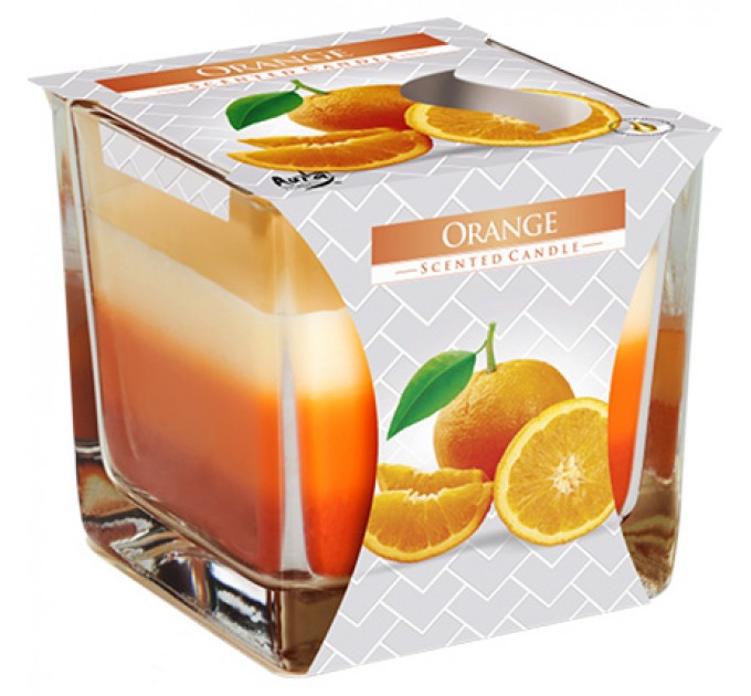 Свеча трехслойная "Апельсин"