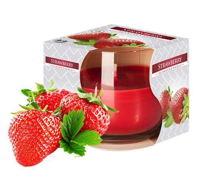 Свеча однослойная "Клубника"