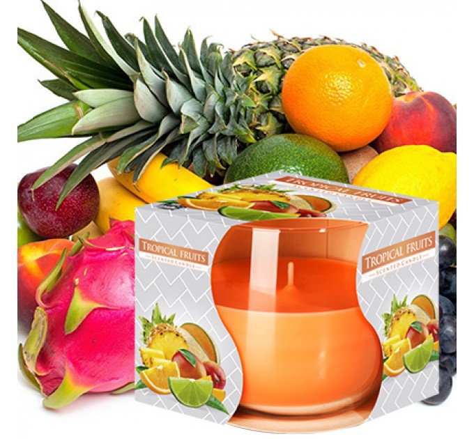 Свеча однослойная "Тропические фрукты"