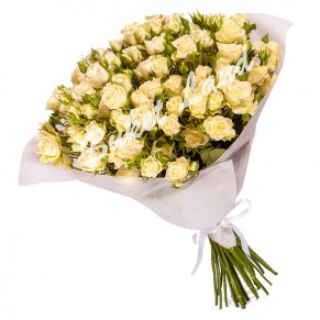 31 біла троянда спрей 60 см