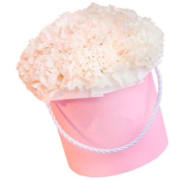 31 бежевая гвоздика в ассортименте